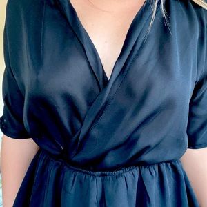 Black Romper PrettyLittleThing Size L